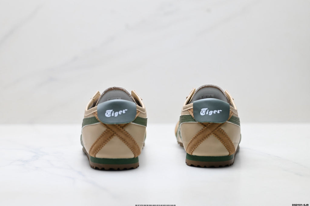 Onitsuka Tiger Retro Low Top Beige Green Gum Unisex Shoes Style 08 detail view 7
