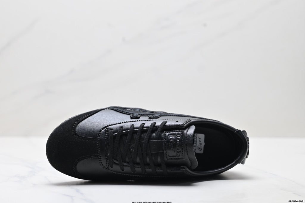 Onitsuka Tiger Low Profile Runner Black Tonal Unisex Shoes Style 36 detail view 3