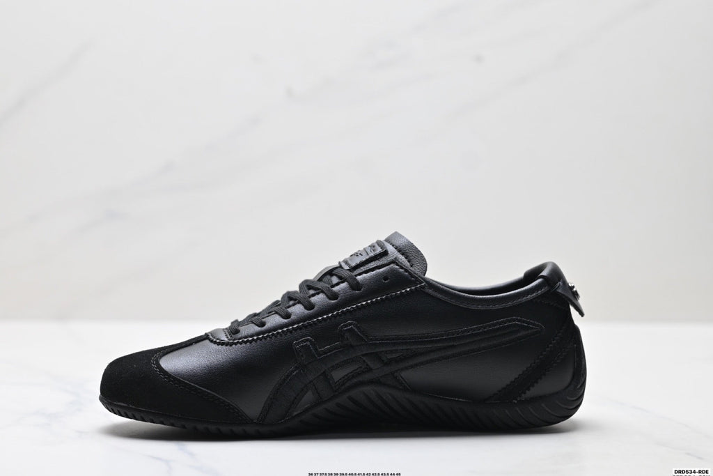 Onitsuka Tiger Low Profile Runner Black Tonal Unisex Shoes Style 36 detail view 4
