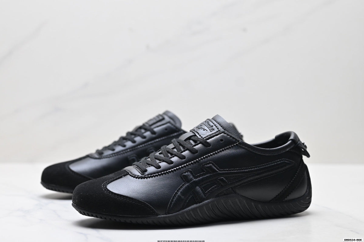 Onitsuka Tiger Low Profile Runner Black Tonal Unisex Shoes Style 36 detail view 5