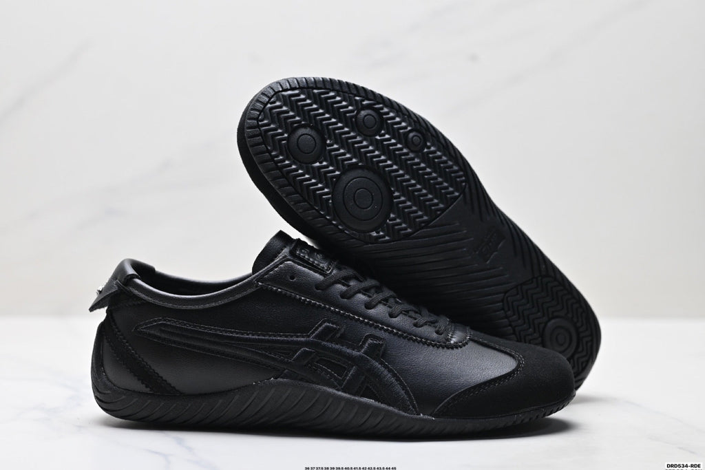 Onitsuka Tiger Low Profile Runner Black Tonal Unisex Shoes Style 36 detail view 6