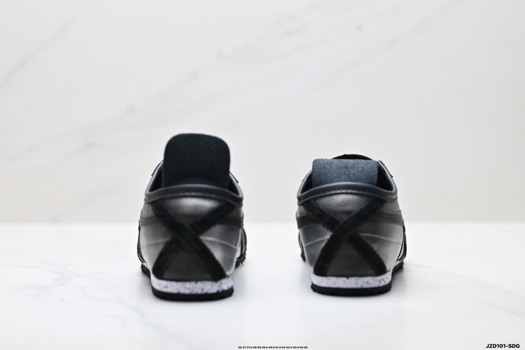 Onitsuka Tiger Retro Low Top Black Tonal Unisex Shoes Style 03 detail view 7