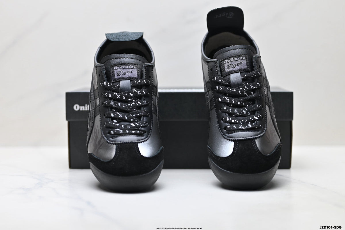 Onitsuka Tiger Retro Low Top Black Tonal Unisex Shoes Style 03 detail view 8