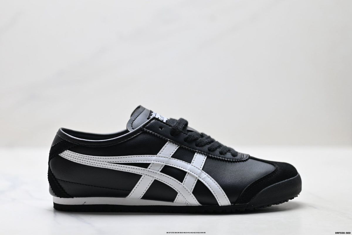 Onitsuka Tiger Retro Low Top Black White Unisex Shoes Style 22 detail view 2