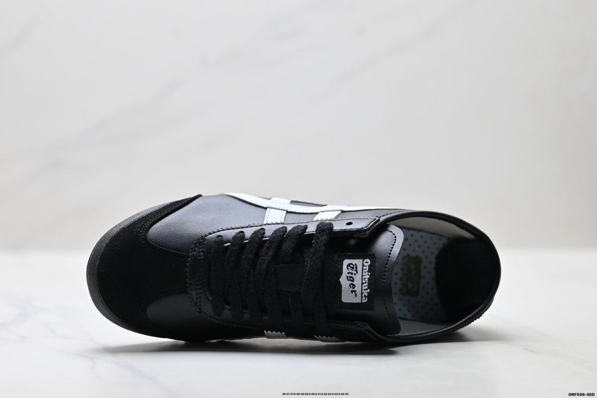 Onitsuka Tiger Retro Low Top Black White Unisex Shoes Style 22 detail view 3
