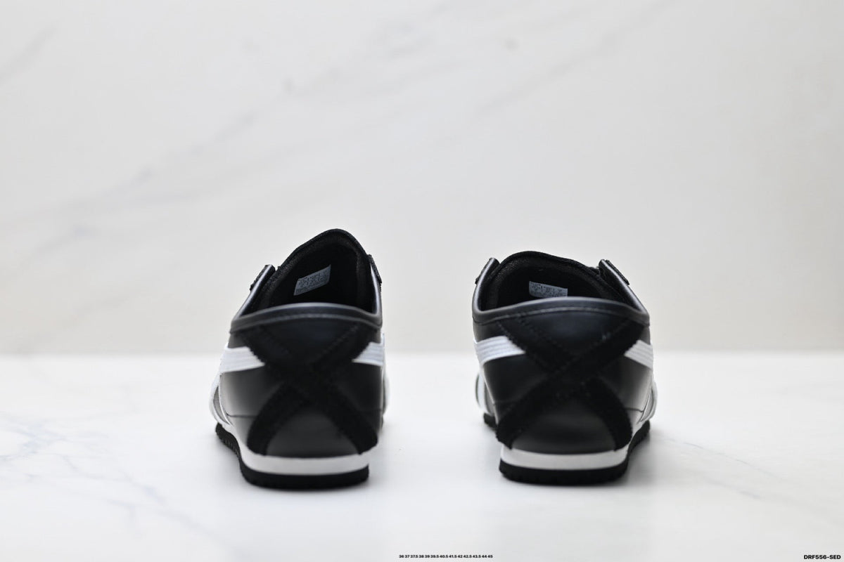 Onitsuka Tiger Retro Low Top Black White Unisex Shoes Style 22 detail view 7