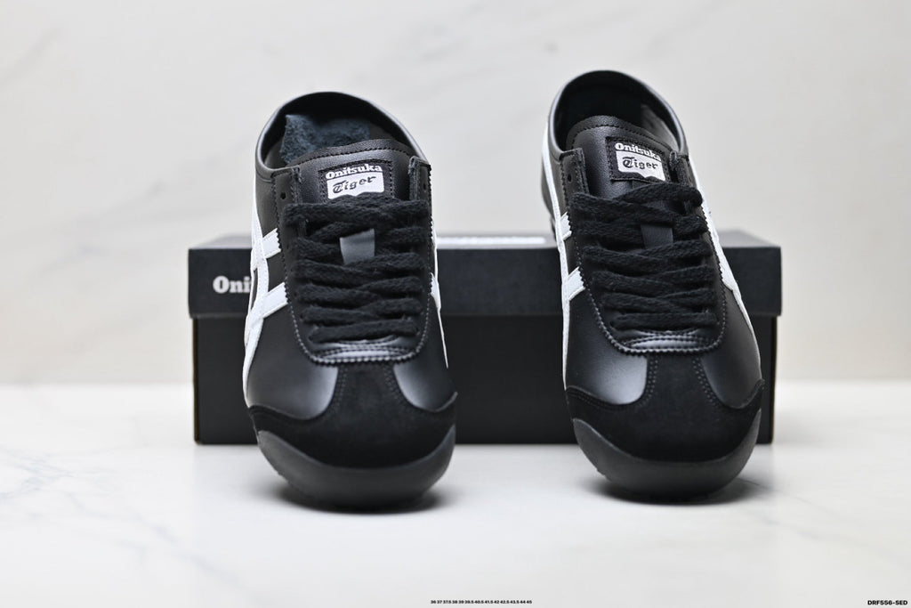 Onitsuka Tiger Retro Low Top Black White Unisex Shoes Style 22 detail view 8