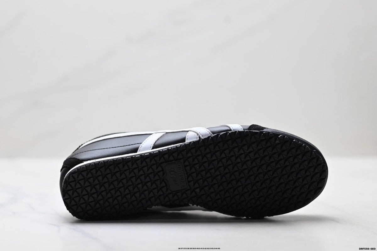 Onitsuka Tiger Retro Low Top Black White Unisex Shoes Style 22 detail view 9