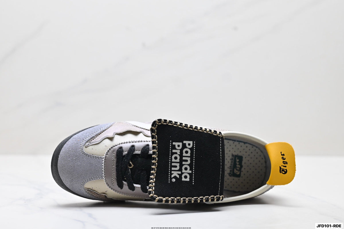 Onitsuka Tiger Retro Low Top Gray Black Yellow Unisex Shoes Style 28 detail view 3