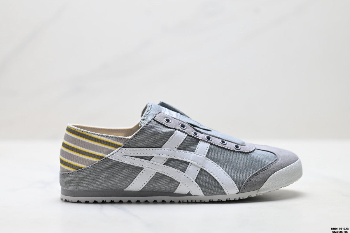 Onitsuka Tiger Retro Low Top Gray White Unisex Shoes Style 05 detail view 2