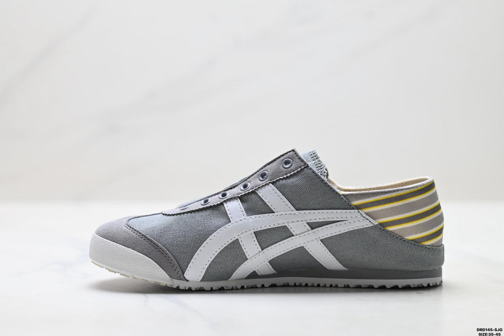 Onitsuka Tiger Retro Low Top Gray White Unisex Shoes Style 05 detail view 4
