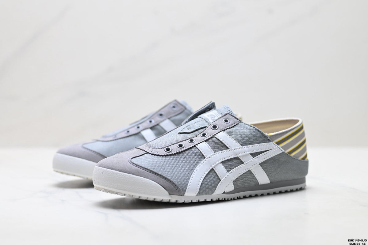 Onitsuka Tiger Retro Low Top Gray White Unisex Shoes Style 05 detail view 5