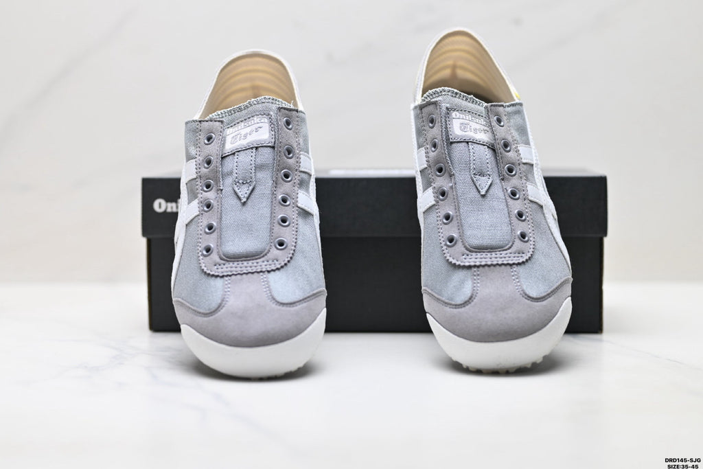 Onitsuka Tiger Retro Low Top Gray White Unisex Shoes Style 05 detail view 8
