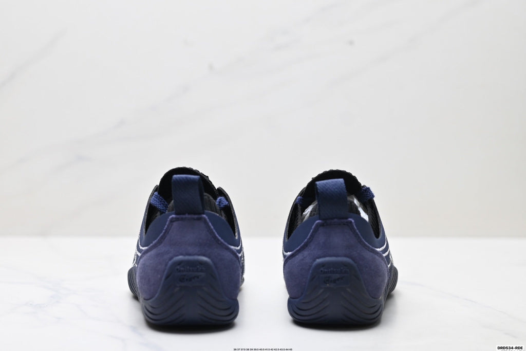 Onitsuka Tiger Low Profile Runner Navy Line Art Unisex Shoes Style 34 detail view 7