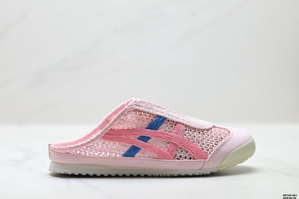 Onitsuka Tiger Retro Sabot Pink Mesh Multicolor Unisex Shoes Style 24 detail view 2