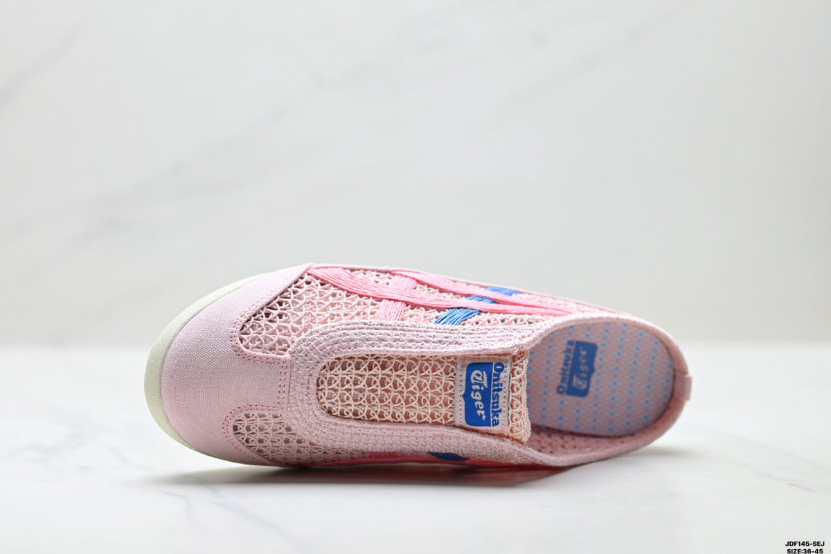 Onitsuka Tiger Retro Sabot Pink Mesh Multicolor Unisex Shoes Style 24 detail view 3