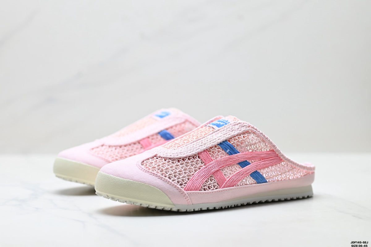 Onitsuka Tiger Retro Sabot Pink Mesh Multicolor Unisex Shoes Style 24 detail view 5