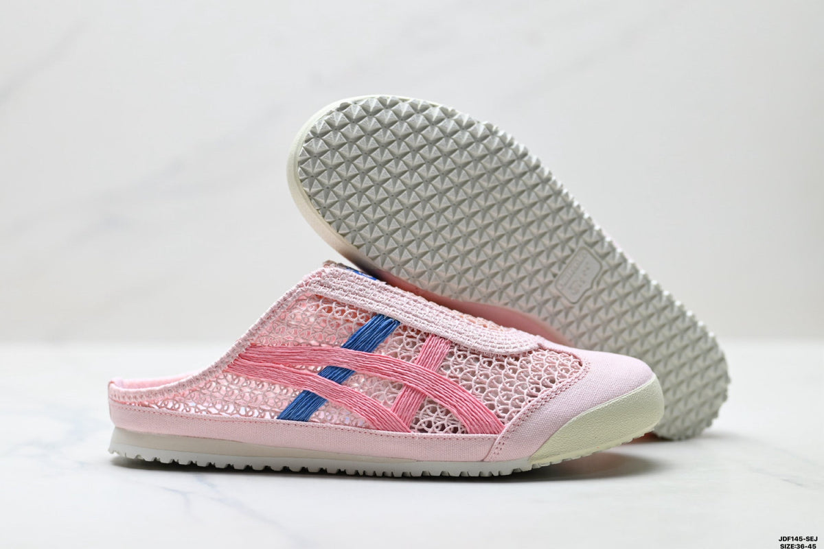 Onitsuka Tiger Retro Sabot Pink Mesh Multicolor Unisex Shoes Style 24 detail view 6