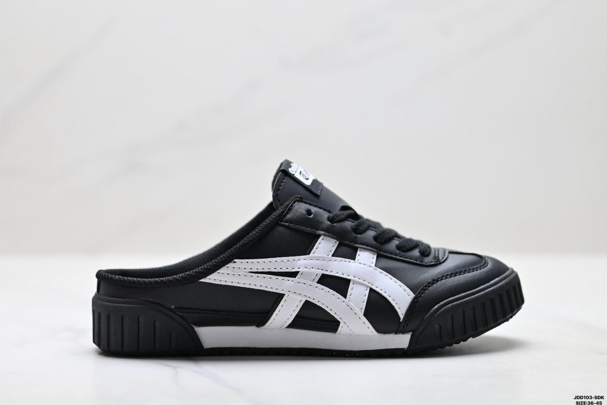 Onitsuka Tiger Retro Sabot Black White Unisex Shoes detail view 2