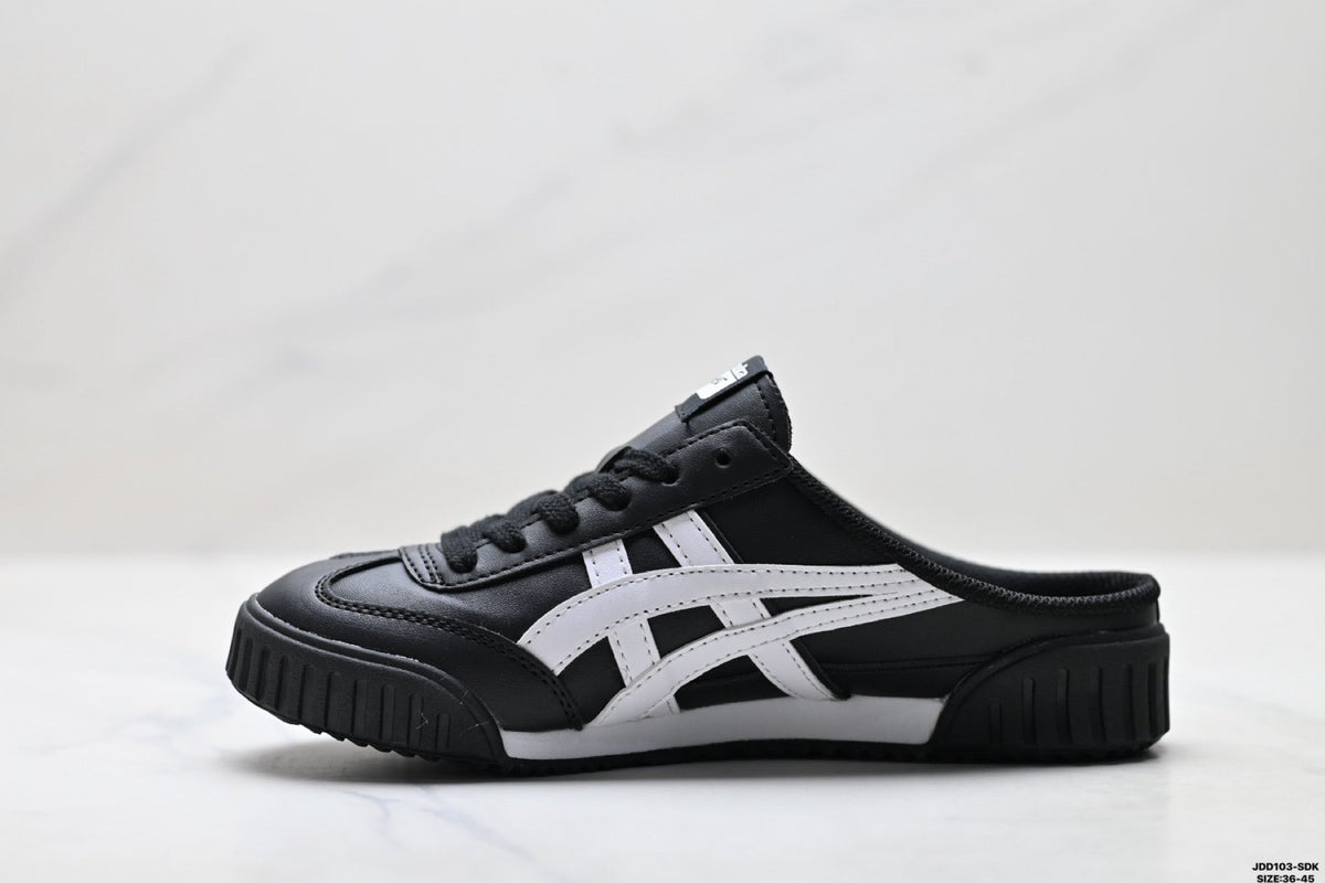 Onitsuka Tiger Retro Sabot Black White Unisex Shoes detail view 4
