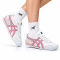 Onitsuka Tiger Retro Low Top White Pink Silver Unisex Shoes Style 02 main angled pair view
