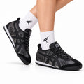 Onitsuka Tiger Retro Low Top Black Tonal Unisex Shoes Style 03 main angled pair view
