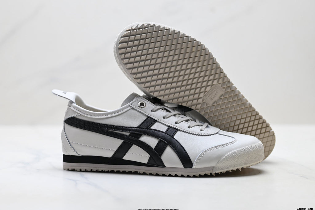 Onitsuka Tiger Retro Low Top White Black Unisex Shoes Style 09 detail view 6