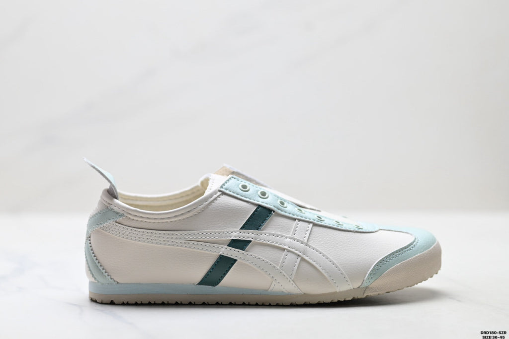 Onitsuka Tiger Retro Low Top White Light Blue Unisex Shoes Style 16 detail view 2