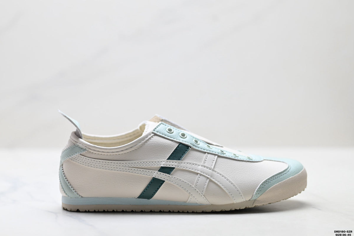 Onitsuka Tiger Retro Low Top White Light Blue Unisex Shoes Style 16 detail view 2