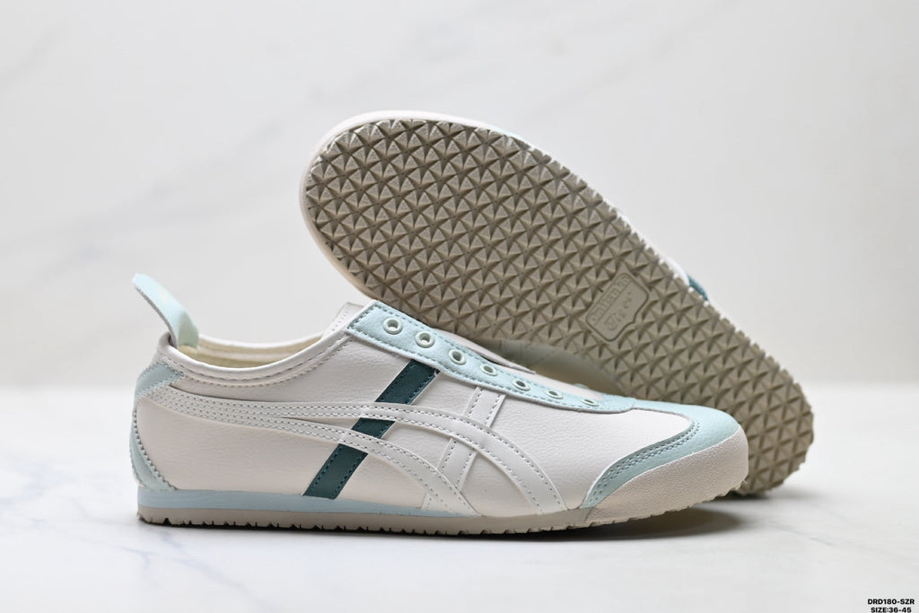 Onitsuka Tiger Retro Low Top White Light Blue Unisex Shoes Style 16 detail view 6