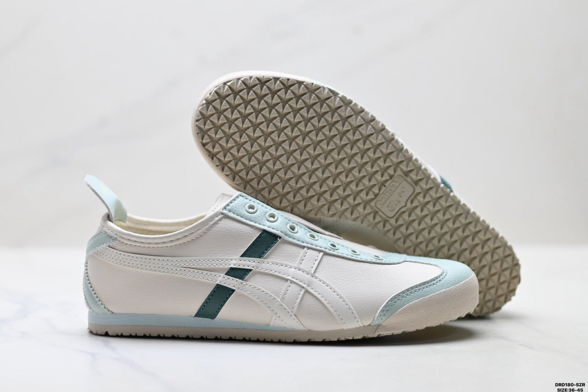 Onitsuka Tiger Retro Low Top White Light Blue Unisex Shoes Style 16 detail view 6