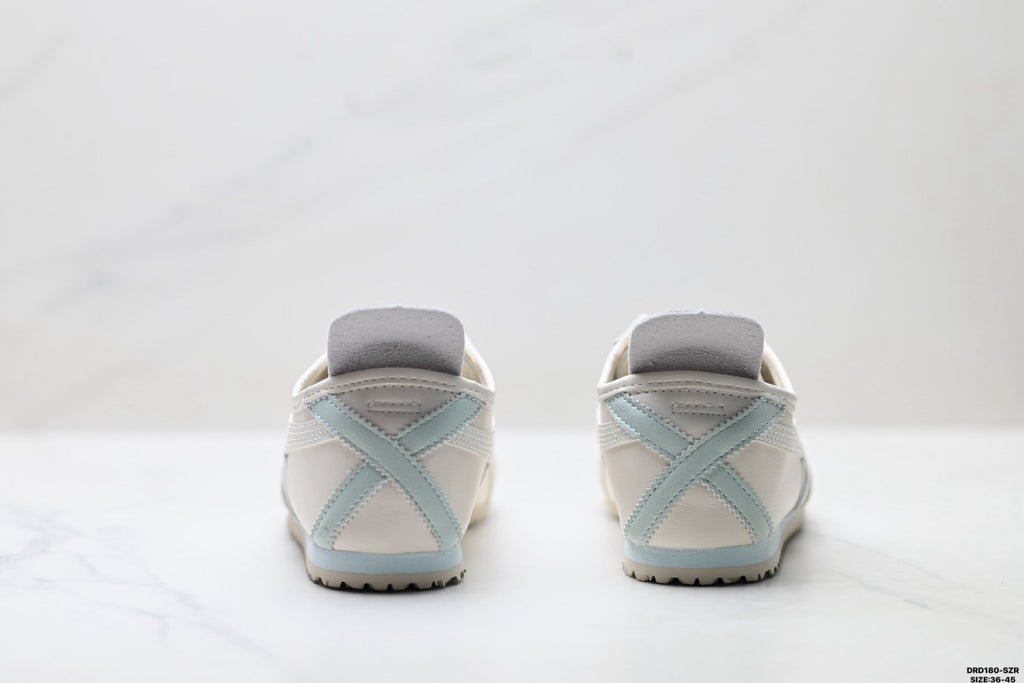 Onitsuka Tiger Retro Low Top White Light Blue Unisex Shoes Style 16 detail view 7
