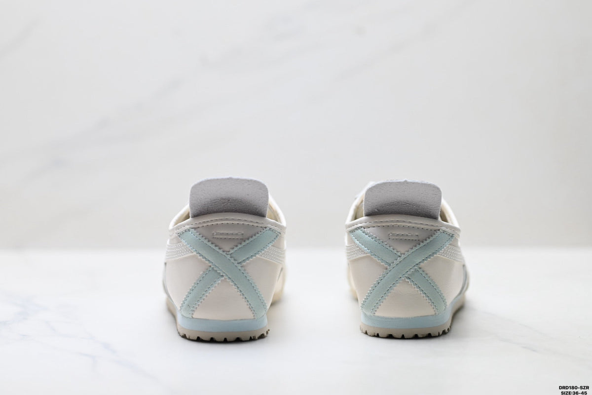 Onitsuka Tiger Retro Low Top White Light Blue Unisex Shoes Style 16 detail view 7