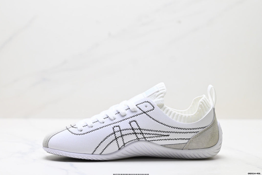 Onitsuka Tiger Low Profile Runner White Line Art Unisex Shoes Style 32 detail view 4