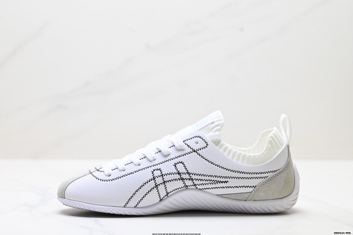 Onitsuka Tiger Low Profile Runner White Line Art Unisex Shoes Style 32 detail view 4