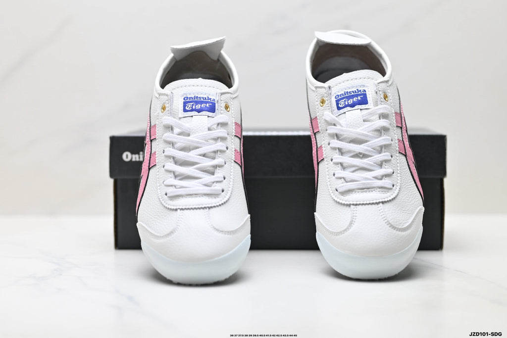 Onitsuka Tiger Retro Low Top White Pink Silver Unisex Shoes Style 02 detail view 8