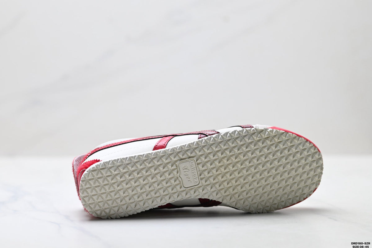 Onitsuka Tiger Retro Low Top White Red Unisex Shoes Style 17 detail view 9
