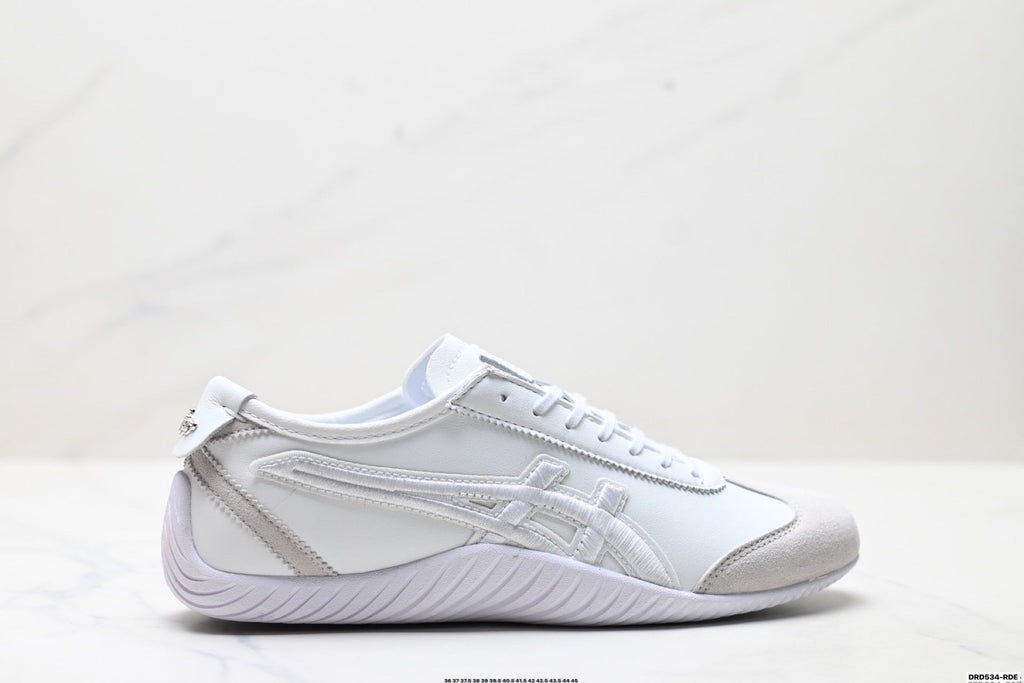 Onitsuka Tiger Low Profile Runner White Tonal Unisex Shoes Style 35 detail view 2