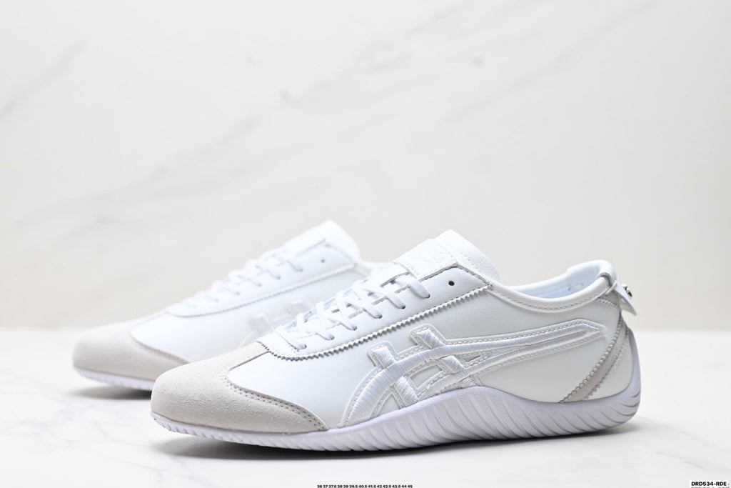 Onitsuka Tiger Low Profile Runner White Tonal Unisex Shoes Style 35 detail view 5
