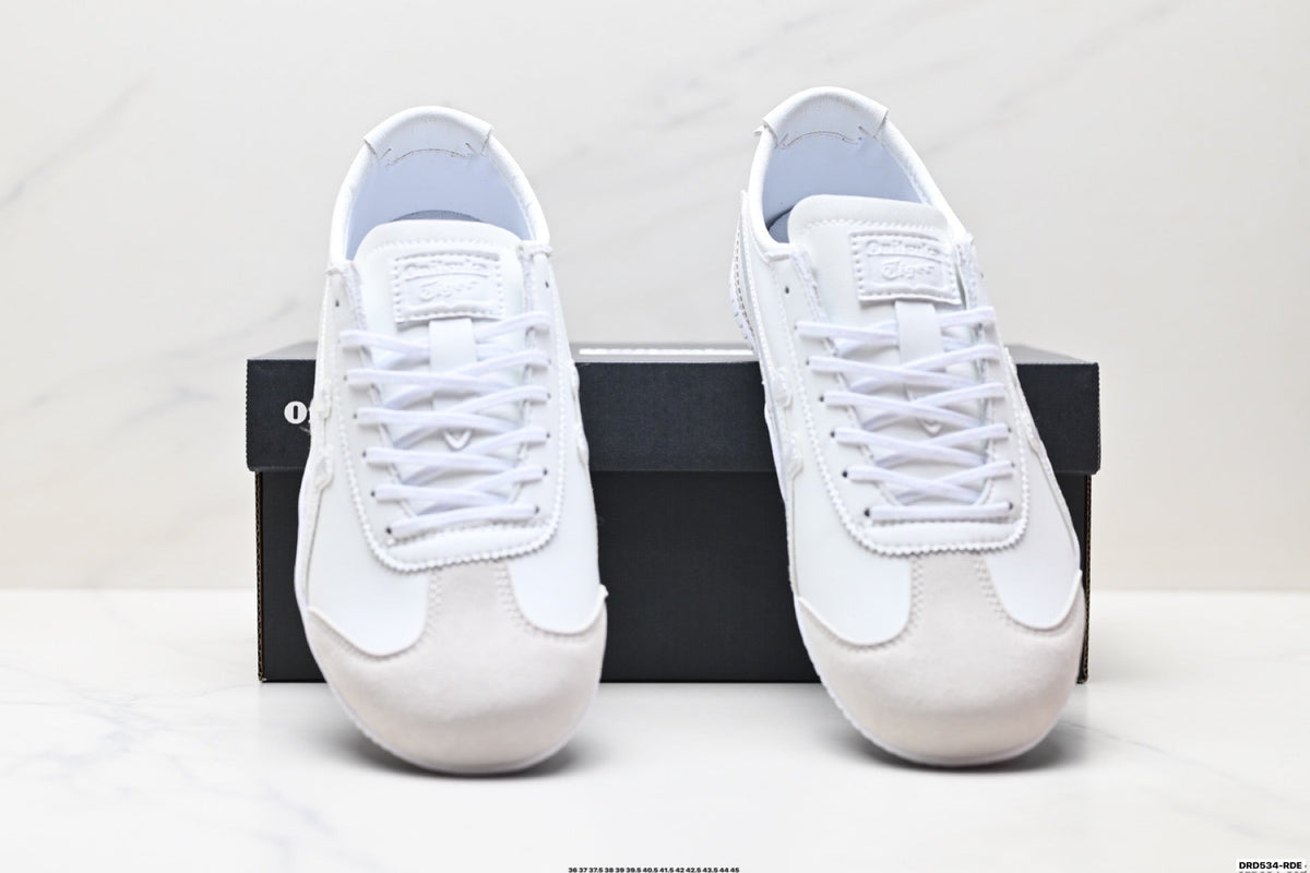 Onitsuka Tiger Low Profile Runner White Tonal Unisex Shoes Style 35 detail view 8