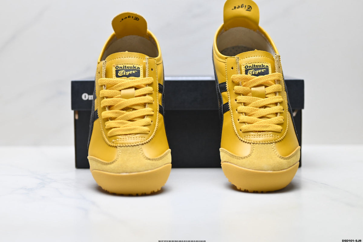 Onitsuka Tiger Retro Low Top Yellow Black Unisex Shoes Style 07 detail view 8