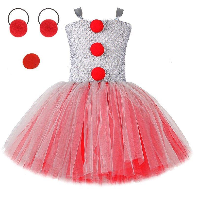 Girls Pennywise Tutu Halloween Costume - product view 7