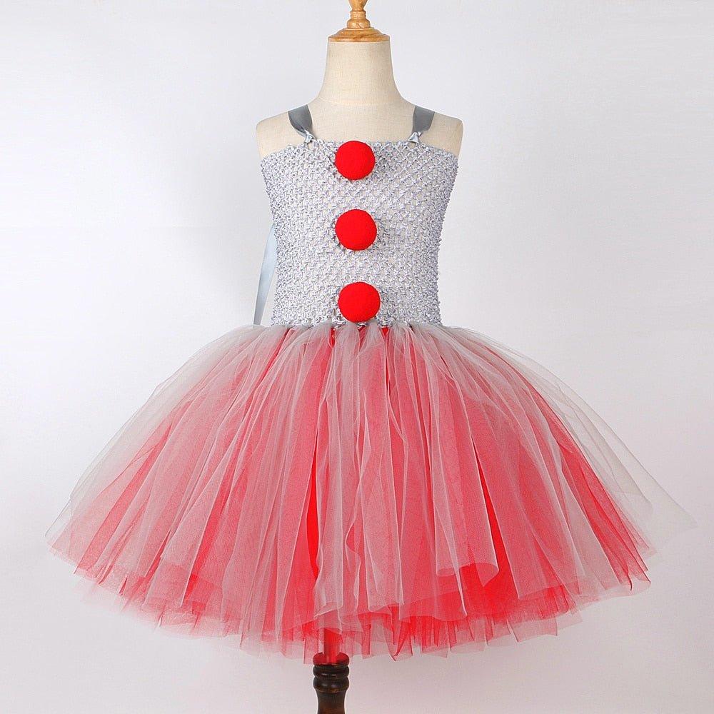 Girls Pennywise Tutu Halloween Costume - product view 2