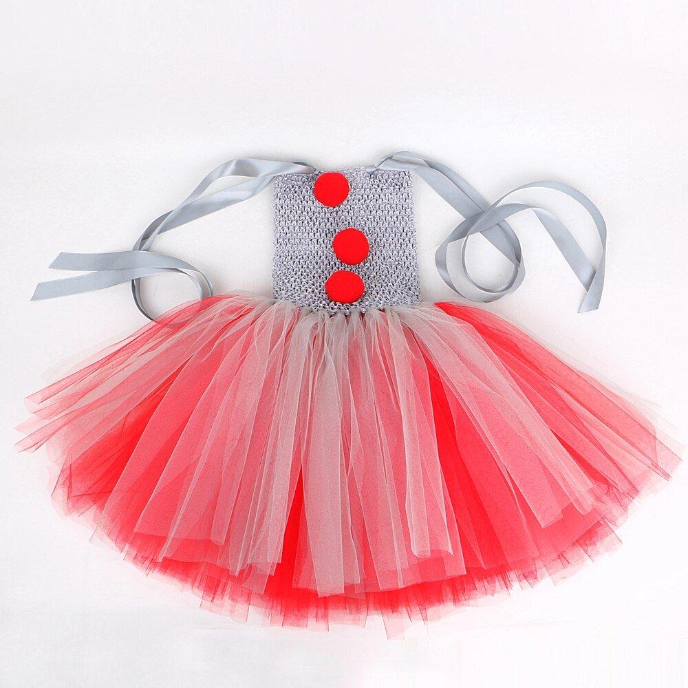 Girls Pennywise Tutu Halloween Costume - product view 6