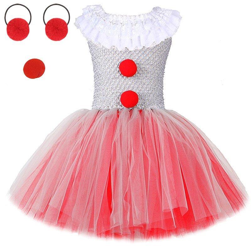 Girls Pennywise Tutu Halloween Costume - product view 10