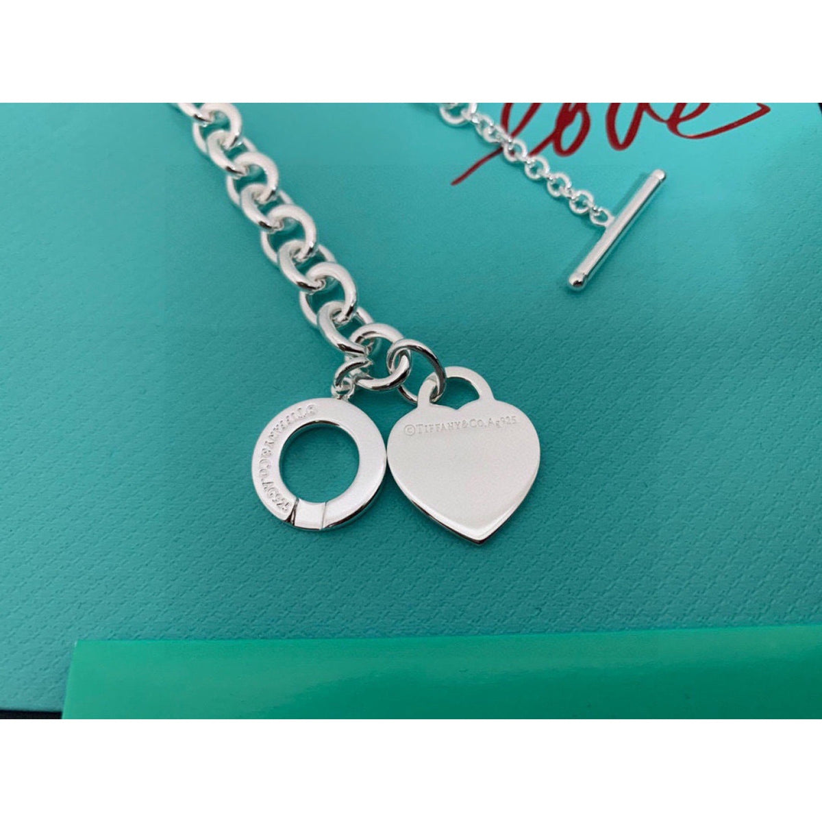 Tiffany & Co. Chunky Chain Heart Necklace detail 4