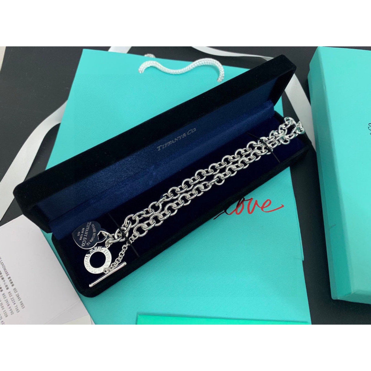 Tiffany & Co. Chunky Chain Heart Necklace detail 6