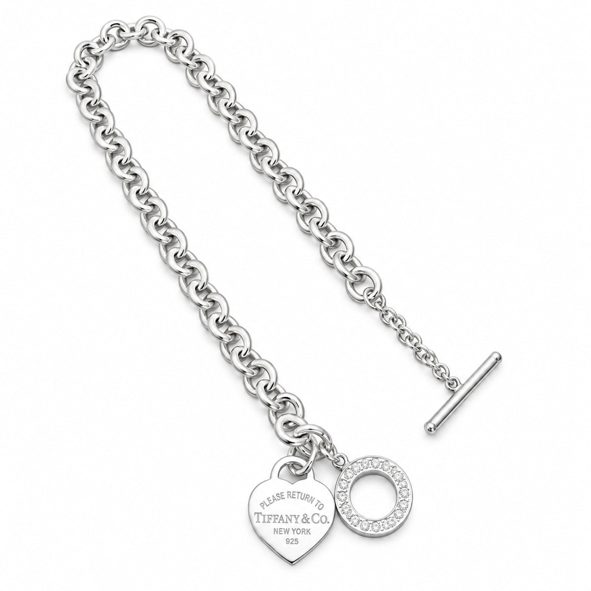 Tiffany & Co. Chunky Chain Heart Necklace
