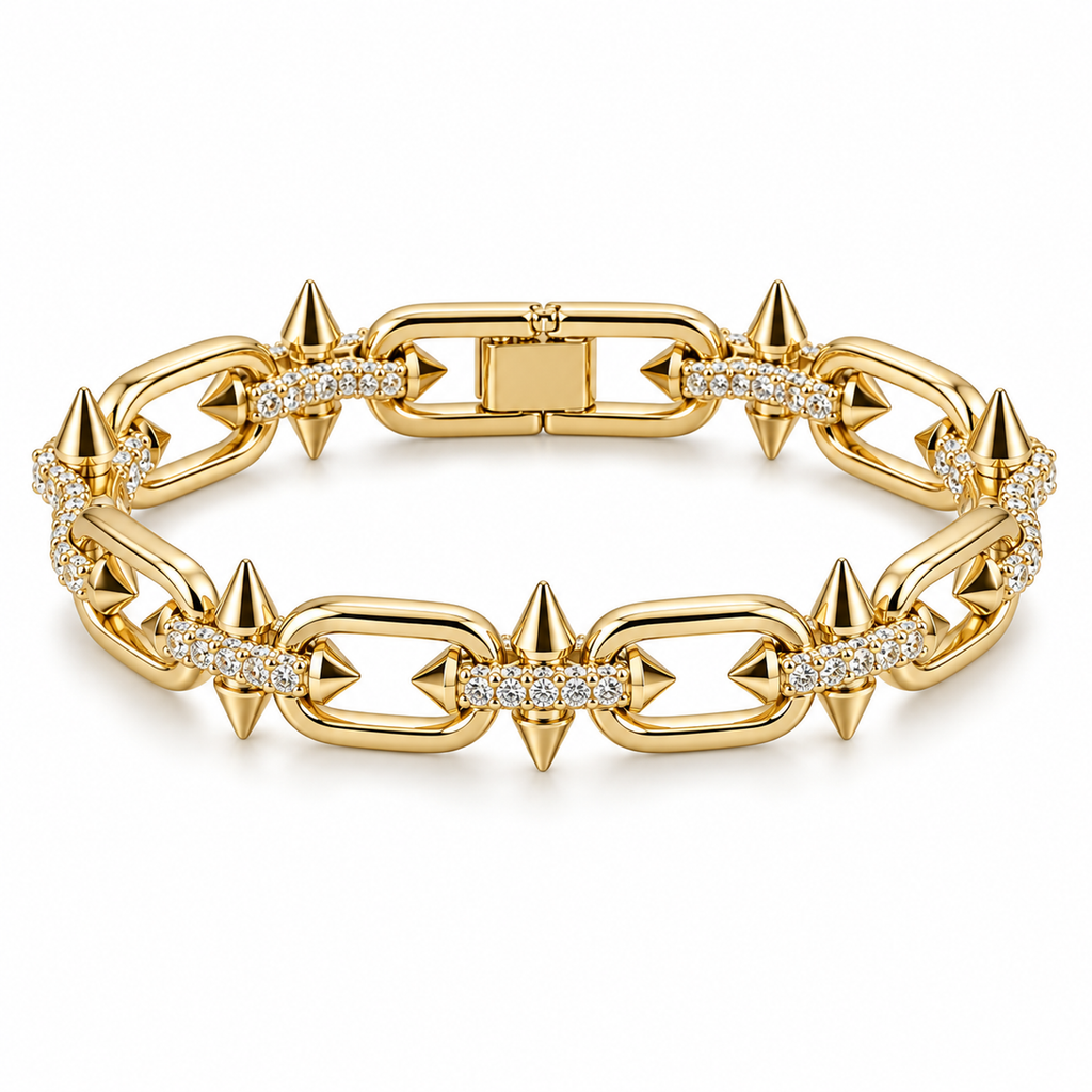 Tiffany & Co. Trident Link Bracelet on white background