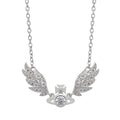 Vivienne Westwood Style Angel Wing Orb Necklace